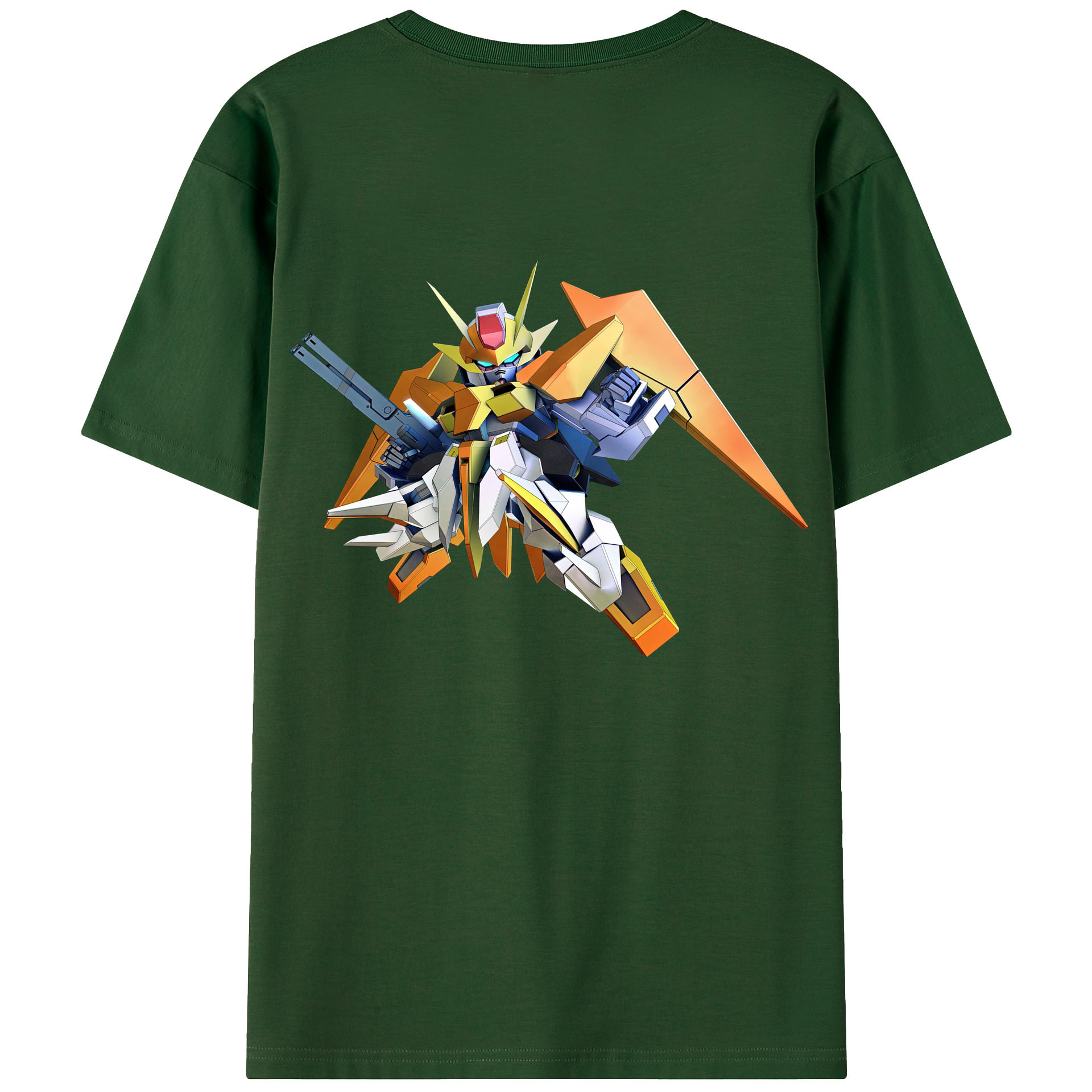 （画像用） 機動戦士ガンダム Mobile Suit Gundam 綿100％半袖Tシャツ（背面プリント）